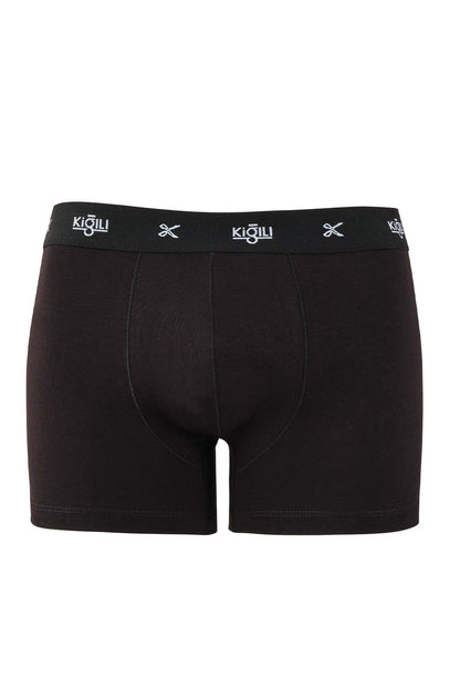 Kiğılı Erkek 2'li Comfort Modal Boxer Set Detay Görünüm - Siyah Boxer
