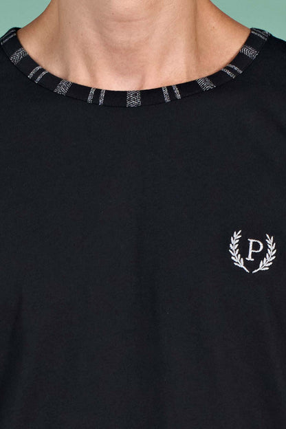 Pınarca çizgili erkek pijama takımı uzun kollu ön görünüm