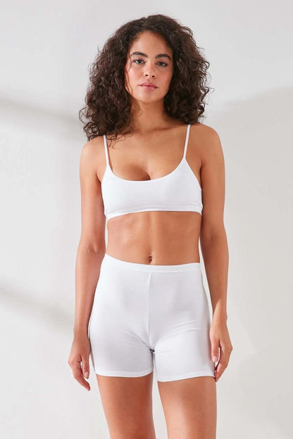 Pınarca mini tayt beyaz renk, ev ve dışarıda kullanım için uygun