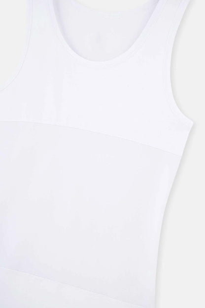 Pınarca erkek korse atlet beyaz renk - detay görünüm