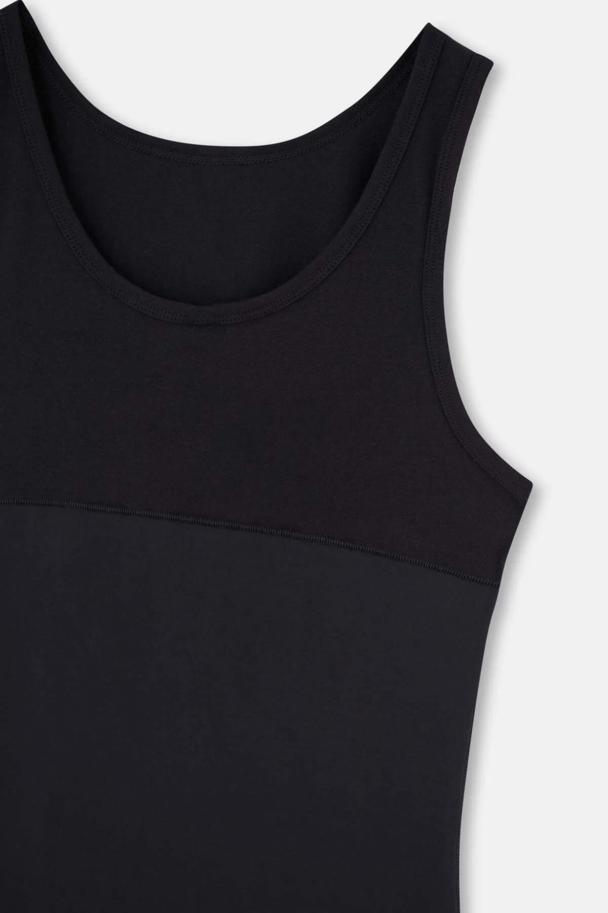 Pınarca erkek korse atlet siyah renk - detay görünüm