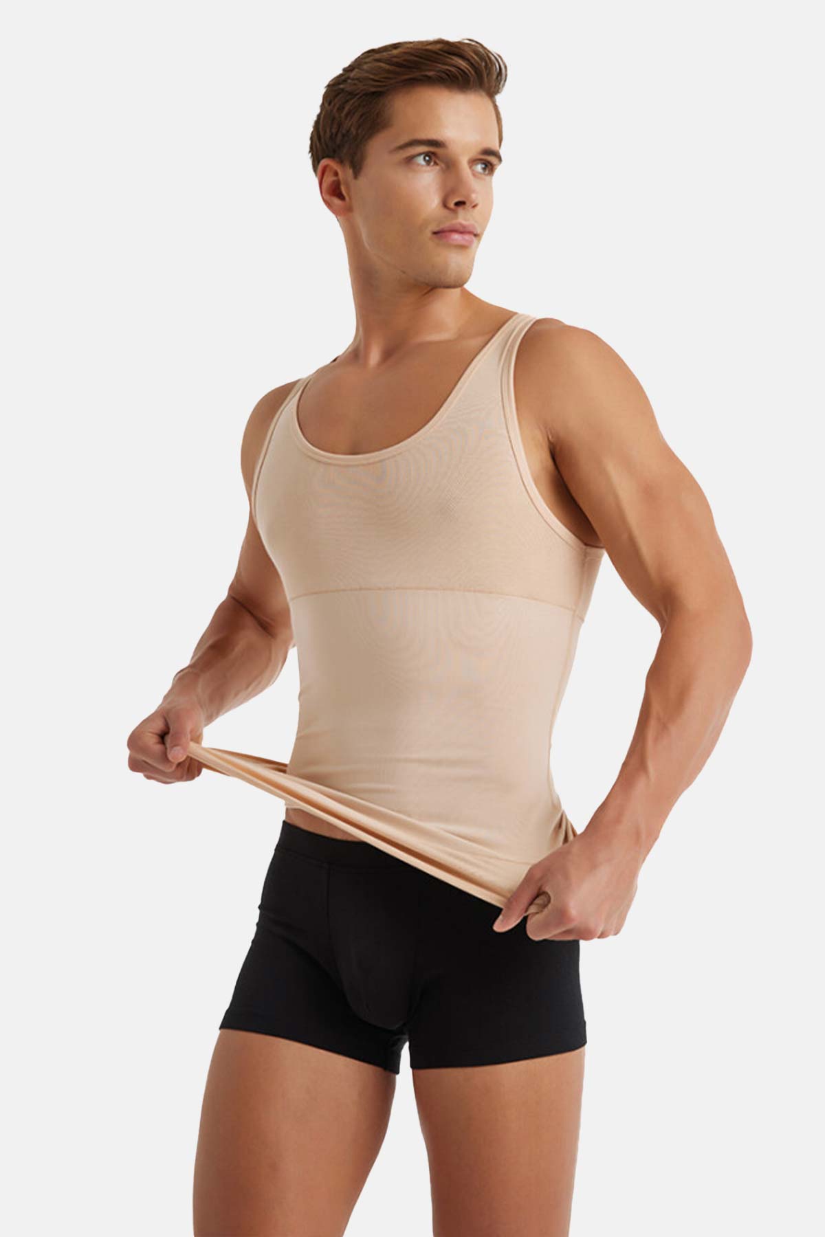 Pınarca erkek korse atlet ten renk - ön görünüm