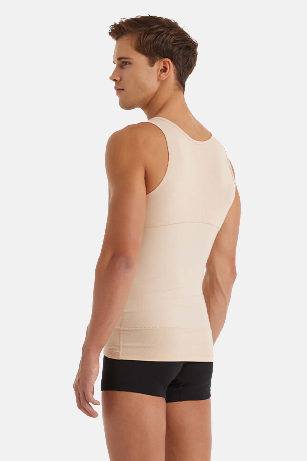 Pınarca erkek korse atlet ten renk - arka görünüm