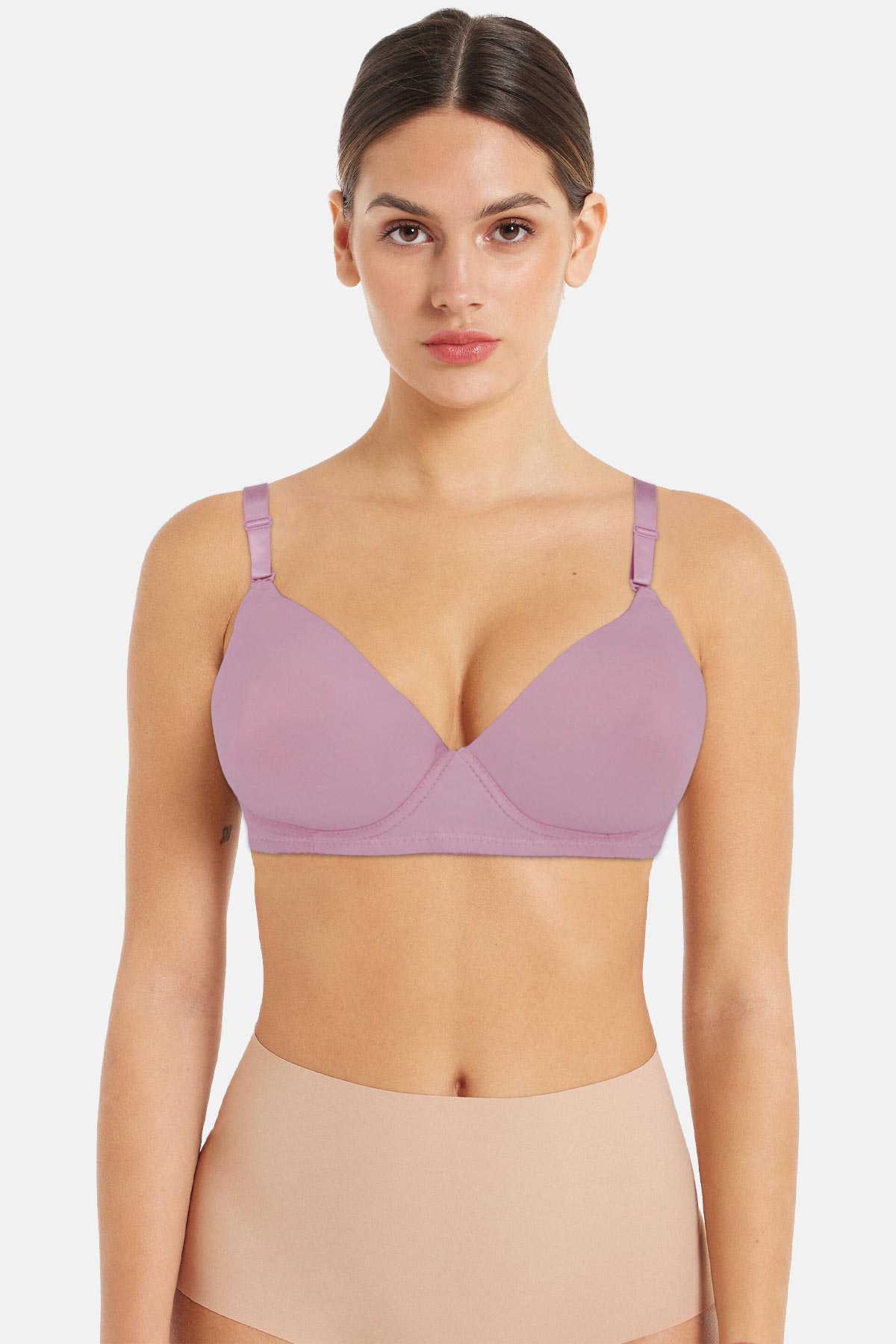 Acemoğlu Kadın Toparlayıcı Sütyen Kulaklı D Cup Düz Mikro Kumaş