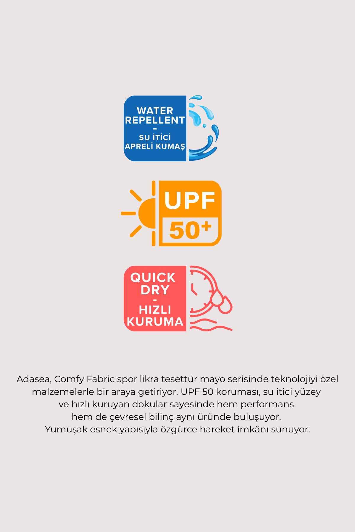 Adasea Kadın Tam Tesettür Mayo Büyük Beden Joselny Jileli Likralı