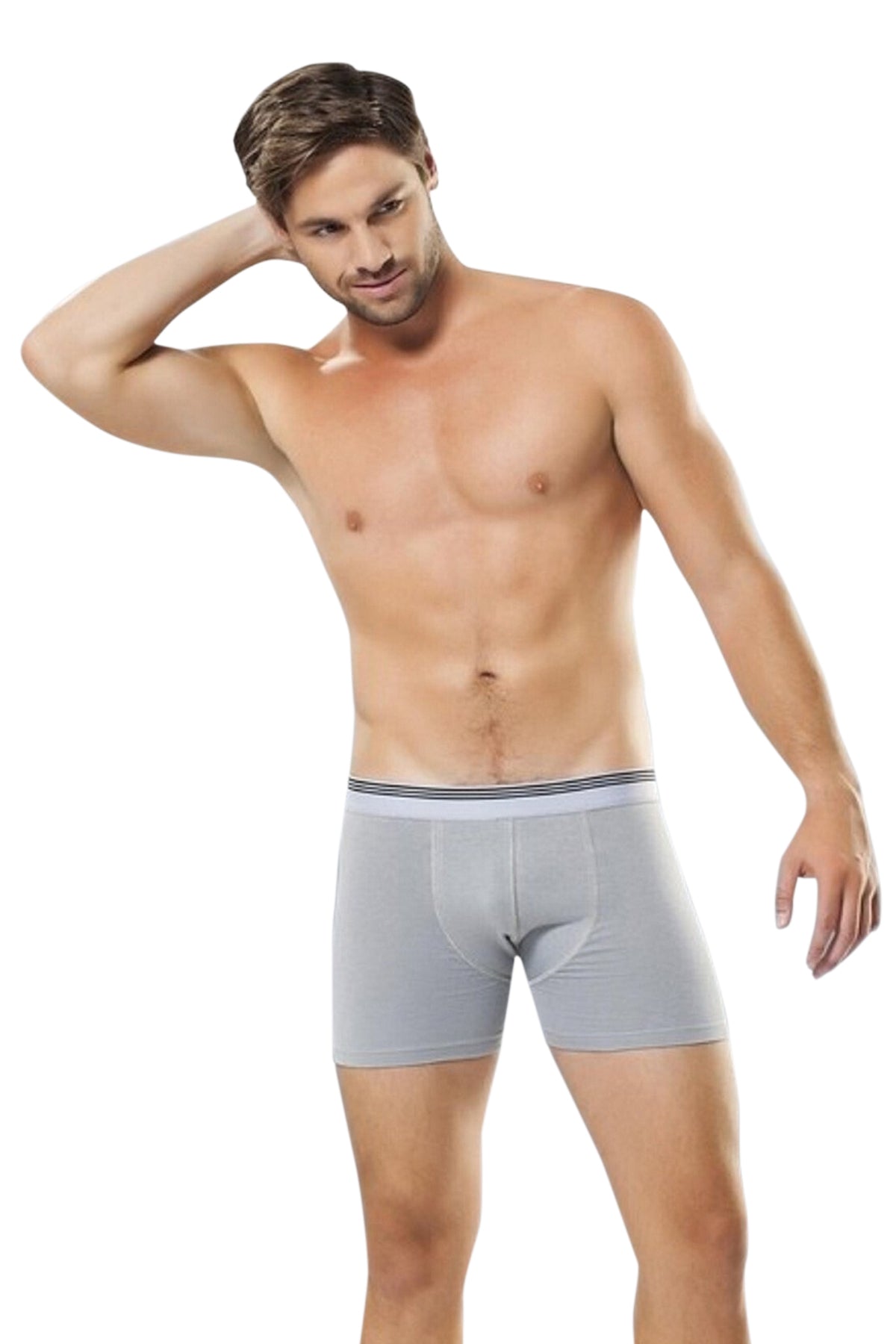 Anıt Erkek Boxer Çizgili Likralı