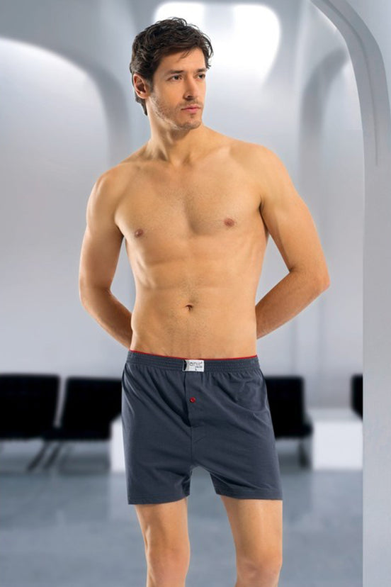 Anıt Erkek Boxer Düğmeli Penye