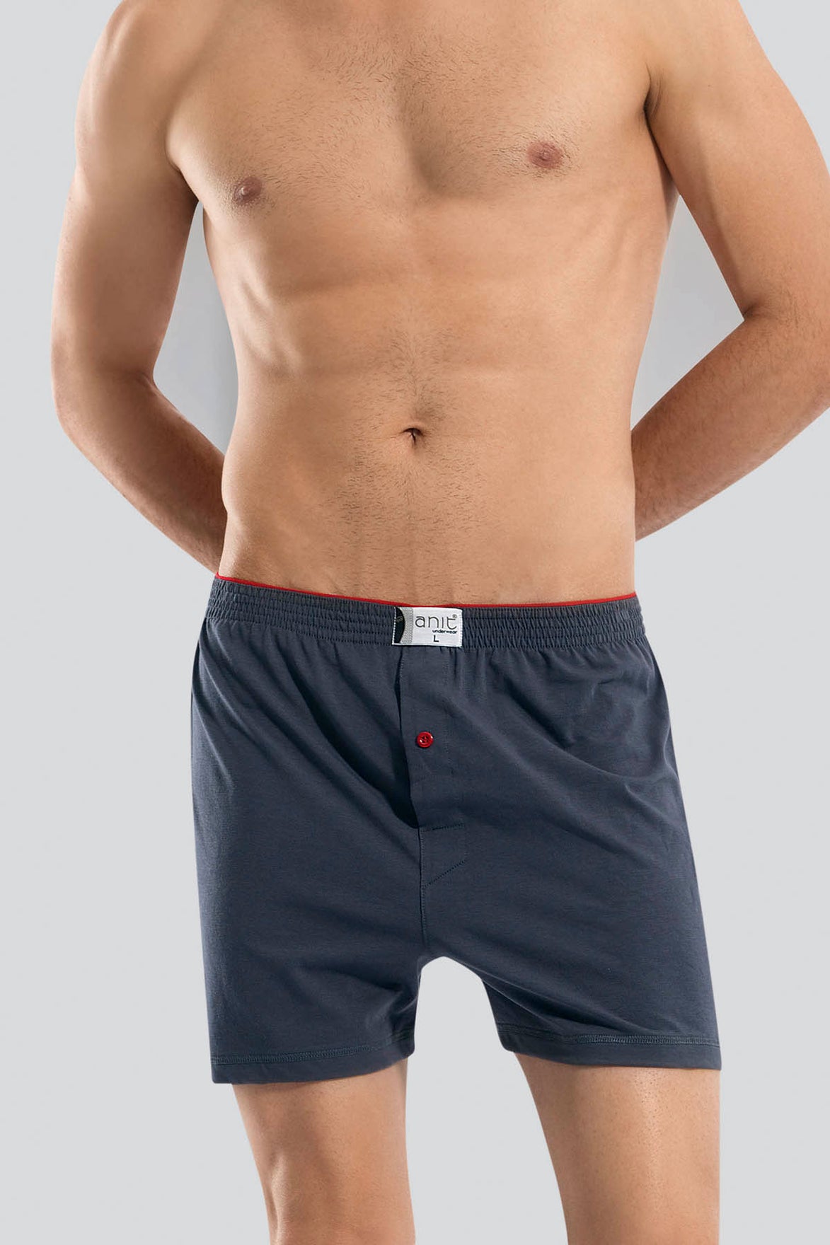 Anıt Erkek Boxer Düğmeli Penye