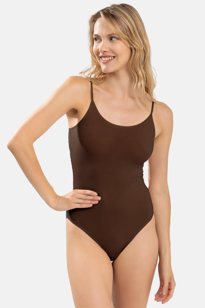 Anıt Kadın Çıtçıtlı Body Likralı İp Askılı