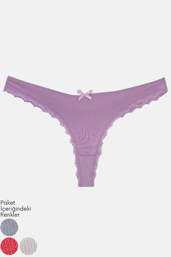 Anıt Kadın Tanga Külot Tırnak Dantel