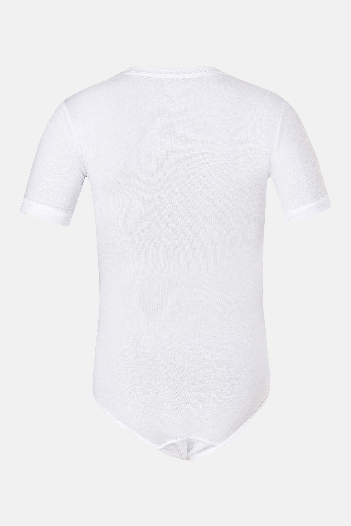 Anıt Kız Çocuk Çıtçıtlı Body Yarım Kol