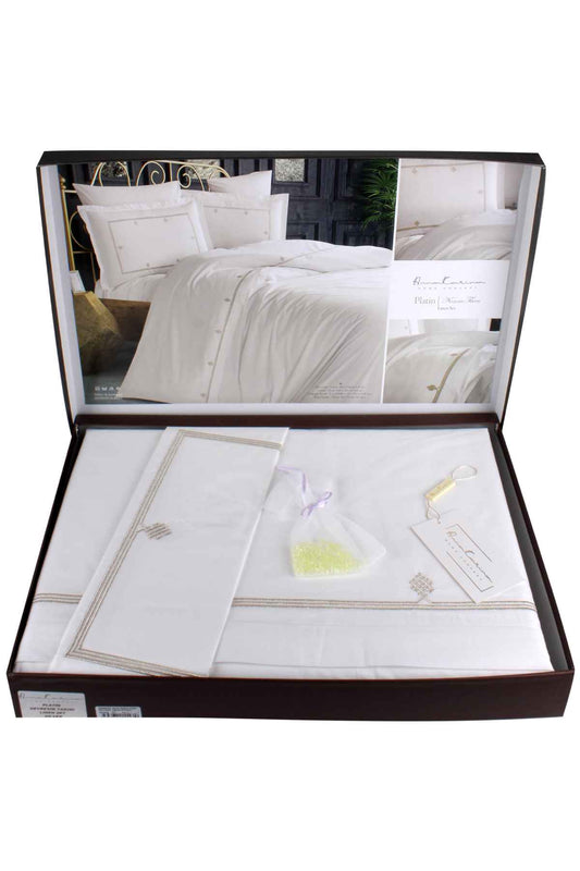 Anna Karina Platin Nevresim Takımı 6 Parça