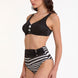 Argento Kadın Bikini Takımı Şortlu Zebra Desen