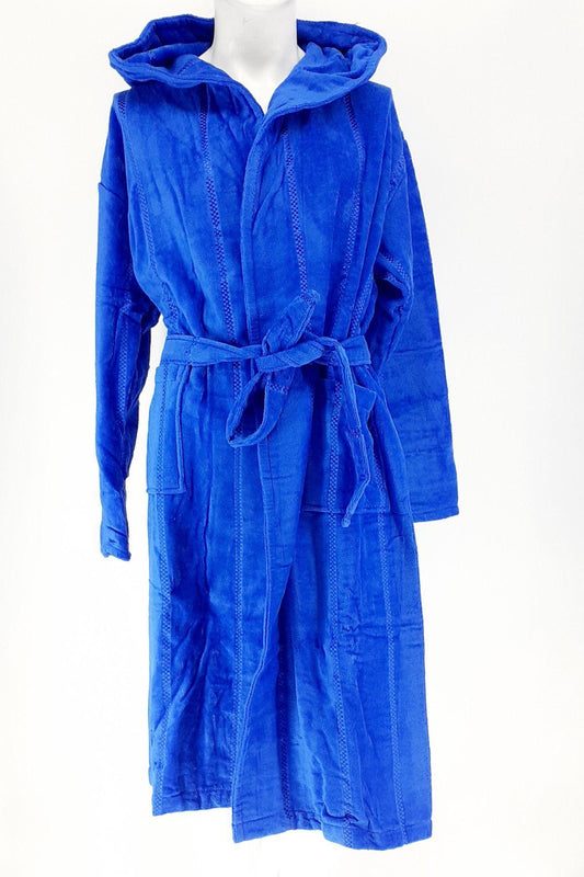 Arliva Unisex Yetişkin Tek Bornoz Kadife Kapşonlu