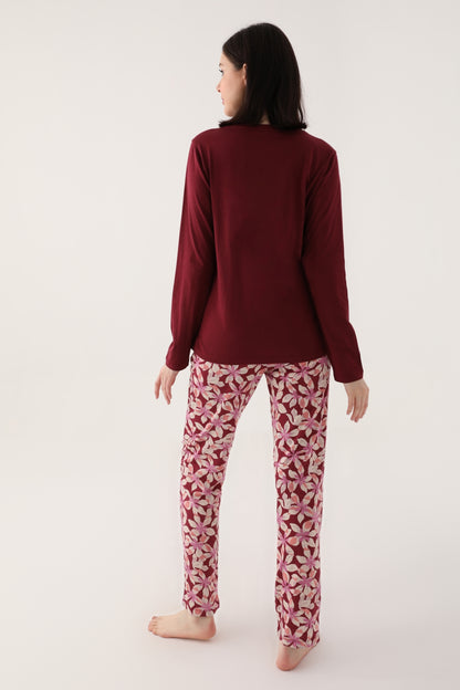 Arnetta Kadın Uzun Kollu Pijama Takımı Süprem