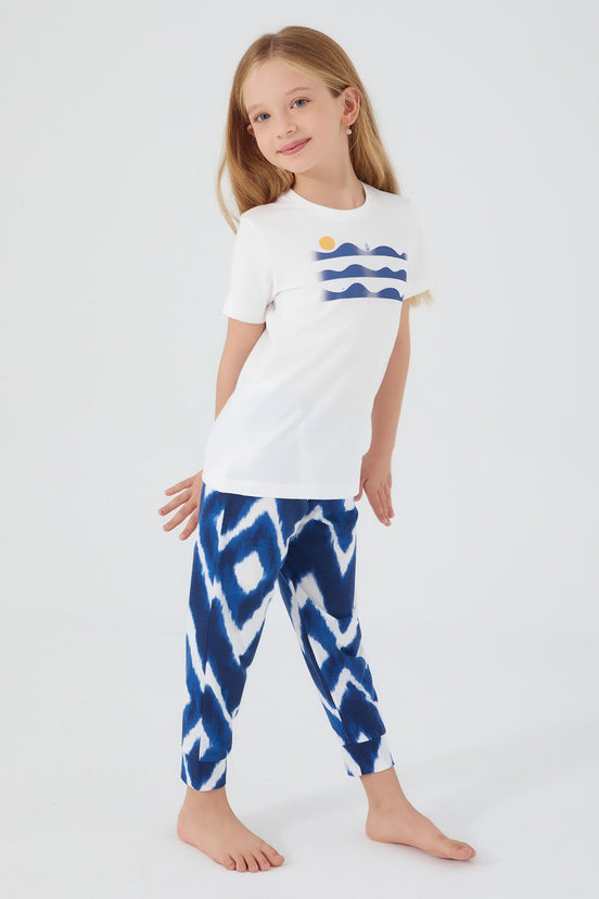 Arnetta Kız Çocuk Kısa Kollu Pijama Takımı Süprem Aile Kombin