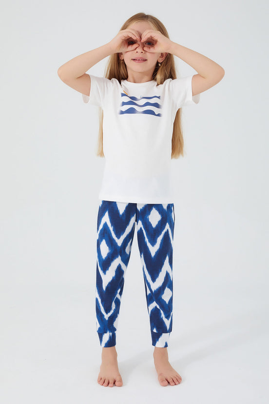 Arnetta Kız Çocuk Kısa Kollu Pijama Takımı Süprem Aile Kombin