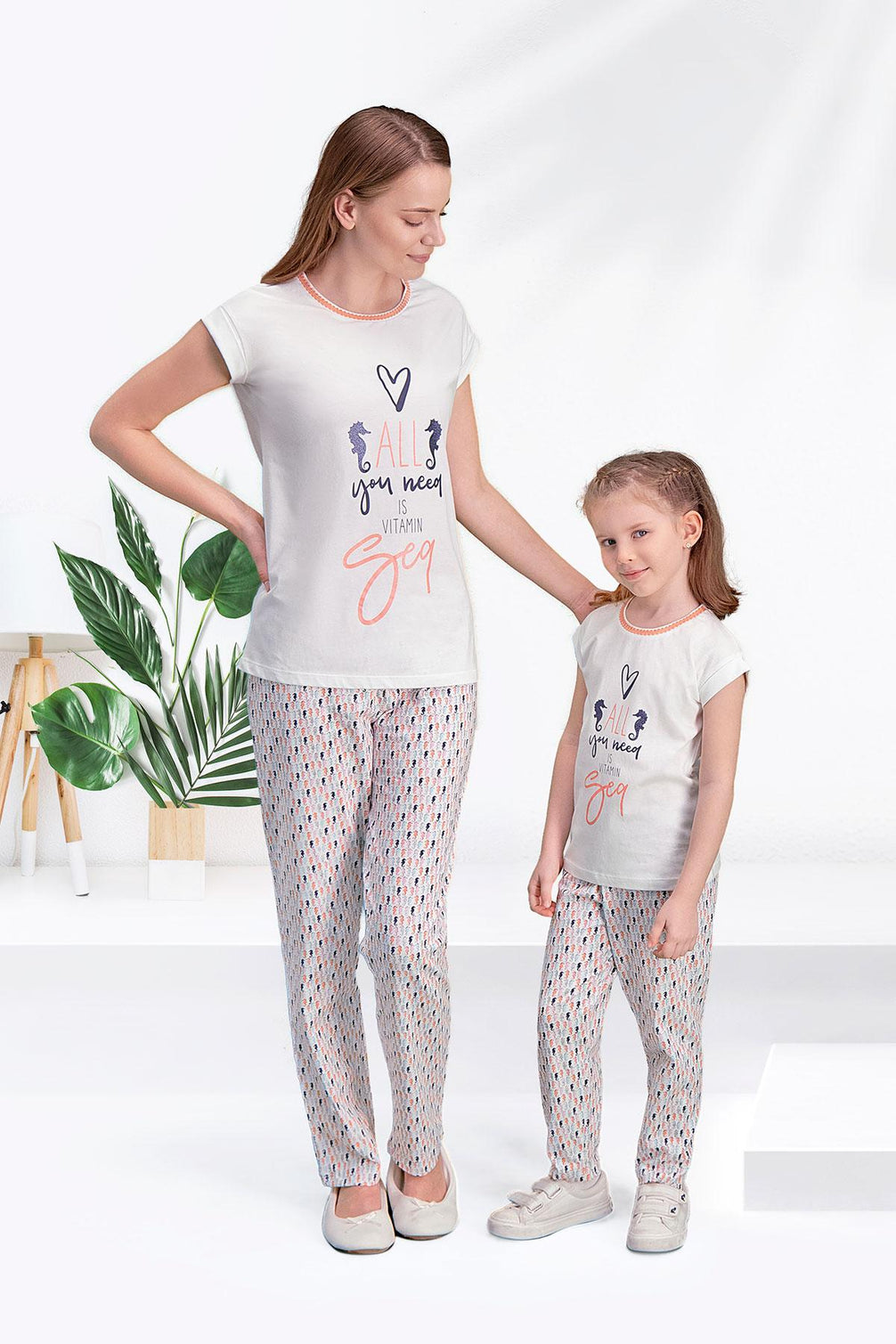 Arnetta Kız Çocuk Pijama Takım Kısa Kollu (ARNET1041) - V3 Süprem Kumaş
