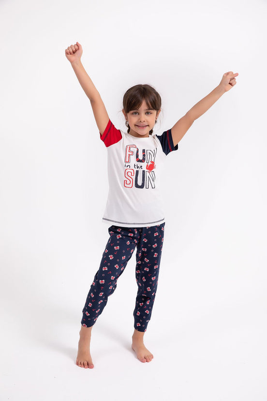 Arnetta Kız Çocuk Pijama Takımı Desenli Tasarım