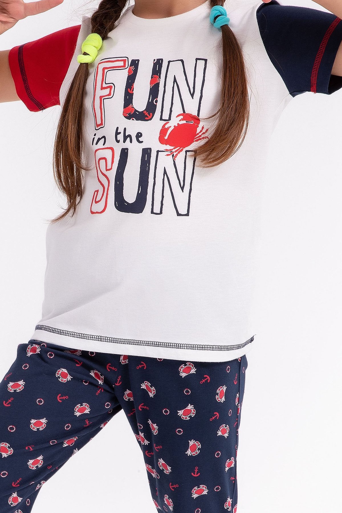 Arnetta Kız Çocuk Pijama Takımı Desenli Tasarım