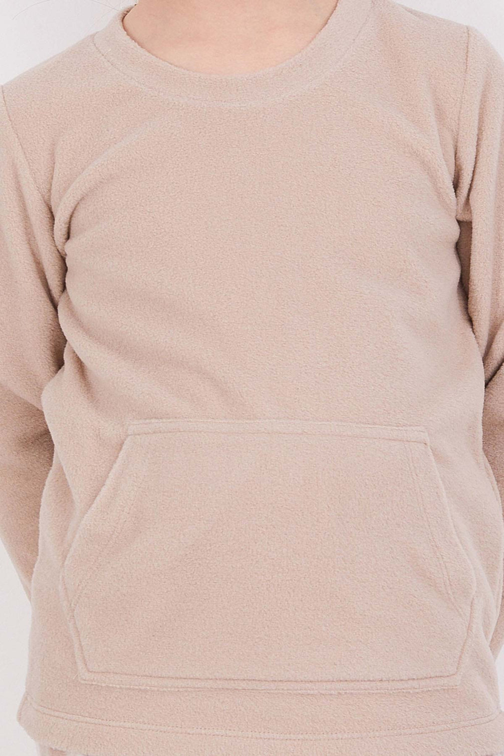 Arnetta Kız Çocuk Uzun Kollu Bisiklet Yaka Polar Pijama Takımı