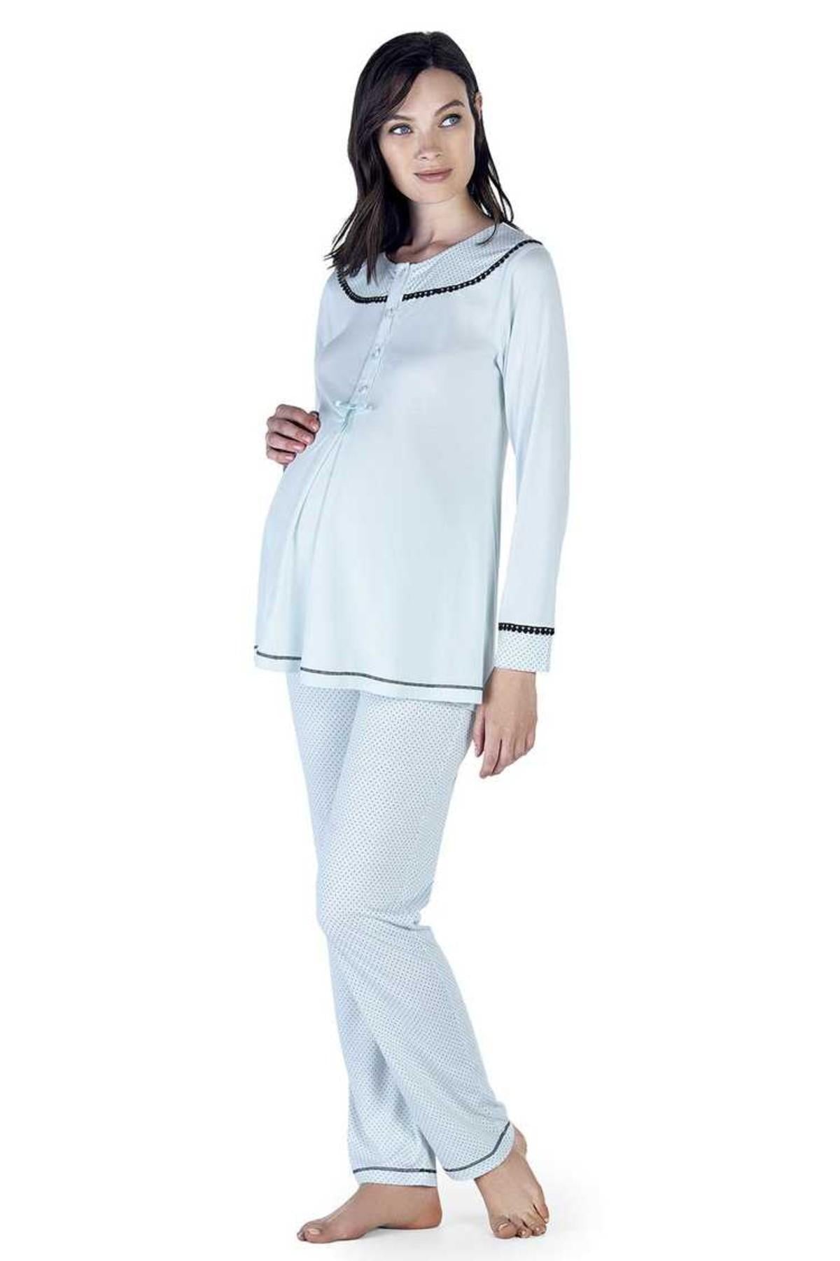 Artış Kadın 3'lü Pijama Takımı Puantiyeli
