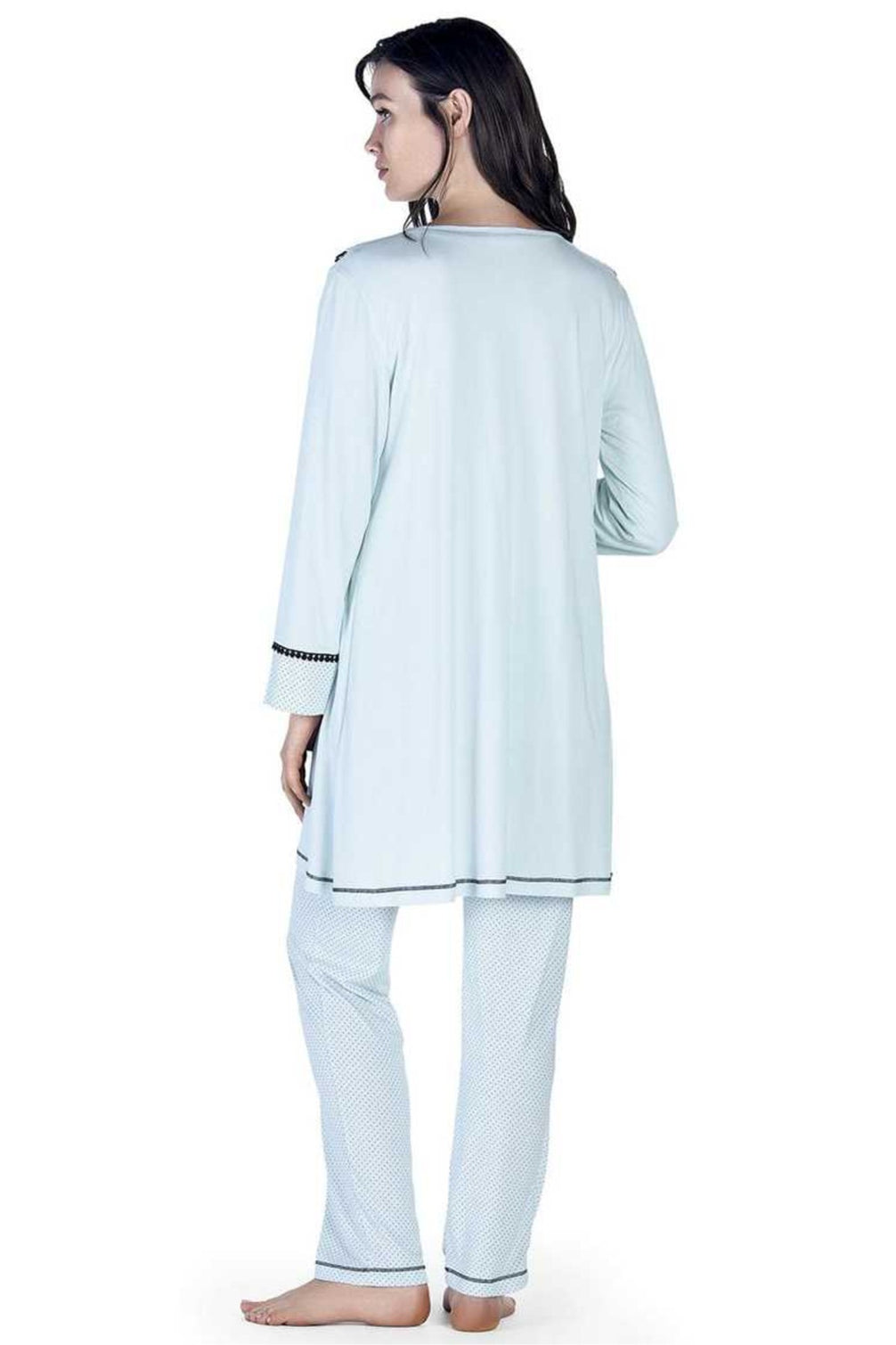 Artış Kadın 3'lü Pijama Takımı Puantiyeli