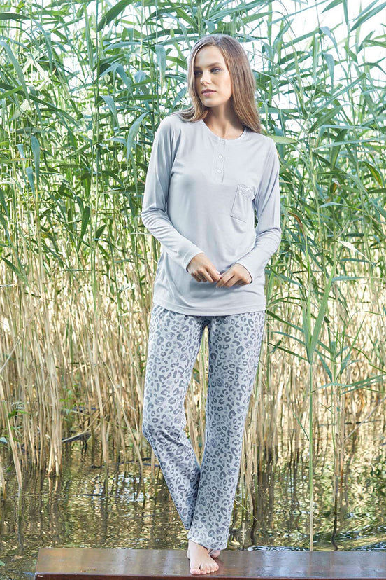 Aydoğan Kadın Sabahlıklı Pijama Takımı