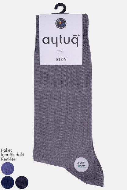 Aytuğ Erkek Desenli Soket Çorap Modal Tencel