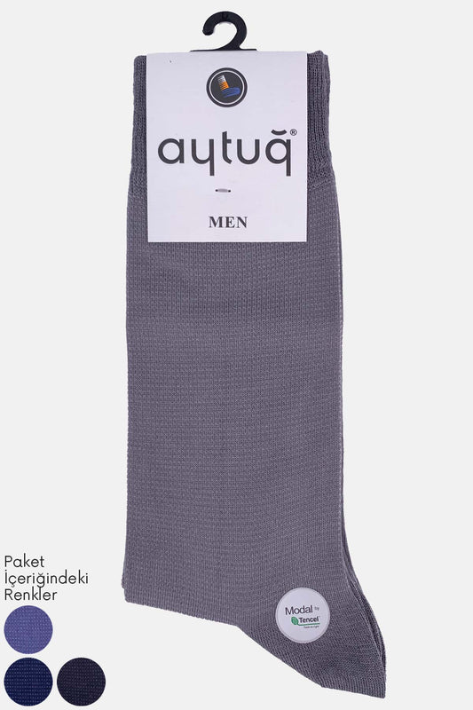 Aytuğ Erkek Desenli Soket Çorap Modal Tencel