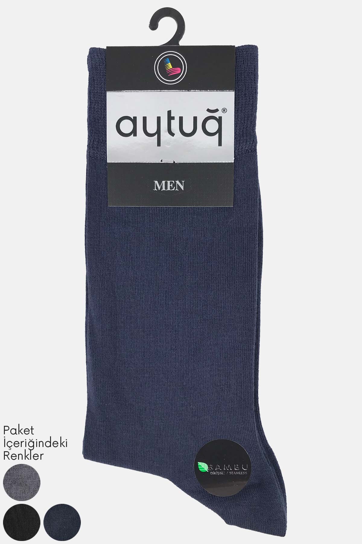 Aytuğ Erkek Soket Çorap Bambu Düz