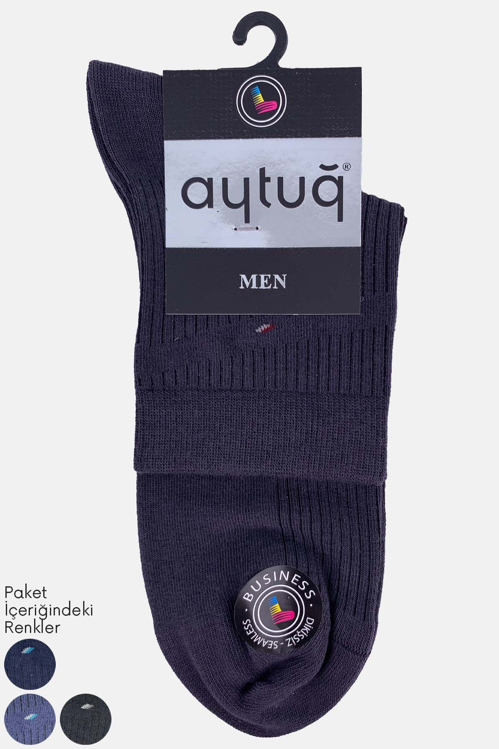 Aytuğ Erkek Yarım Konç Çorap Pamuklu Düz