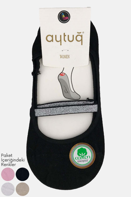 Aytuğ Kadın Babet Çorap Suba Pamuklu Dikişsiz Kuşaklı
