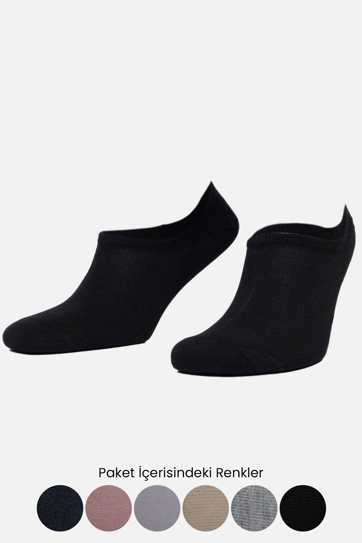 Aytuğ Kadın Sneaker Çorap Desenli Bambu