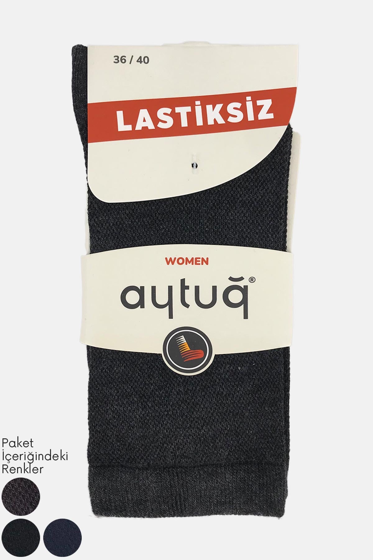 Aytuğ Kadın Soket Çorap Likralı Lastiksiz Dikişsiz Bambu