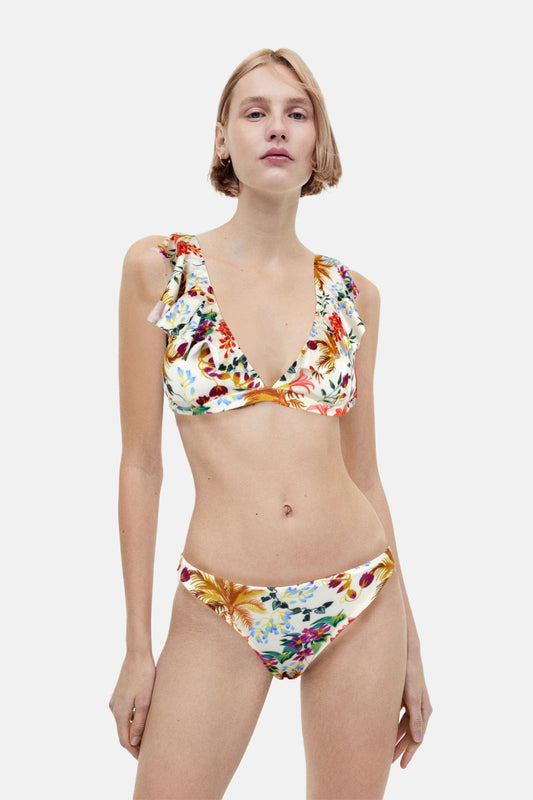Badelina Kadın Fırfırlı Bikini Takım