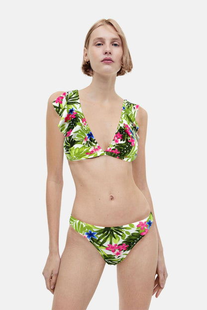 Badelina Kadın Fırfırlı Bikini Takım