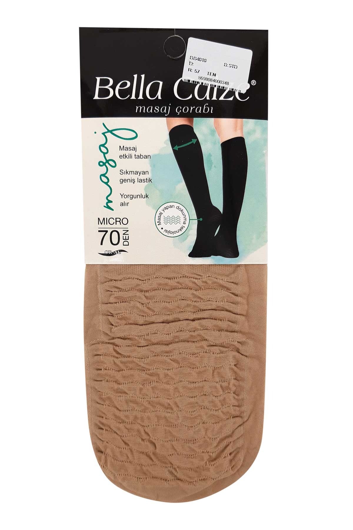Bella Calze Kadın İnce Dizaltı Çorap Masaj