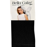 Bella Calze Kız Çocuk Jakarlı Hilal Desenli Dizaltı Çorap