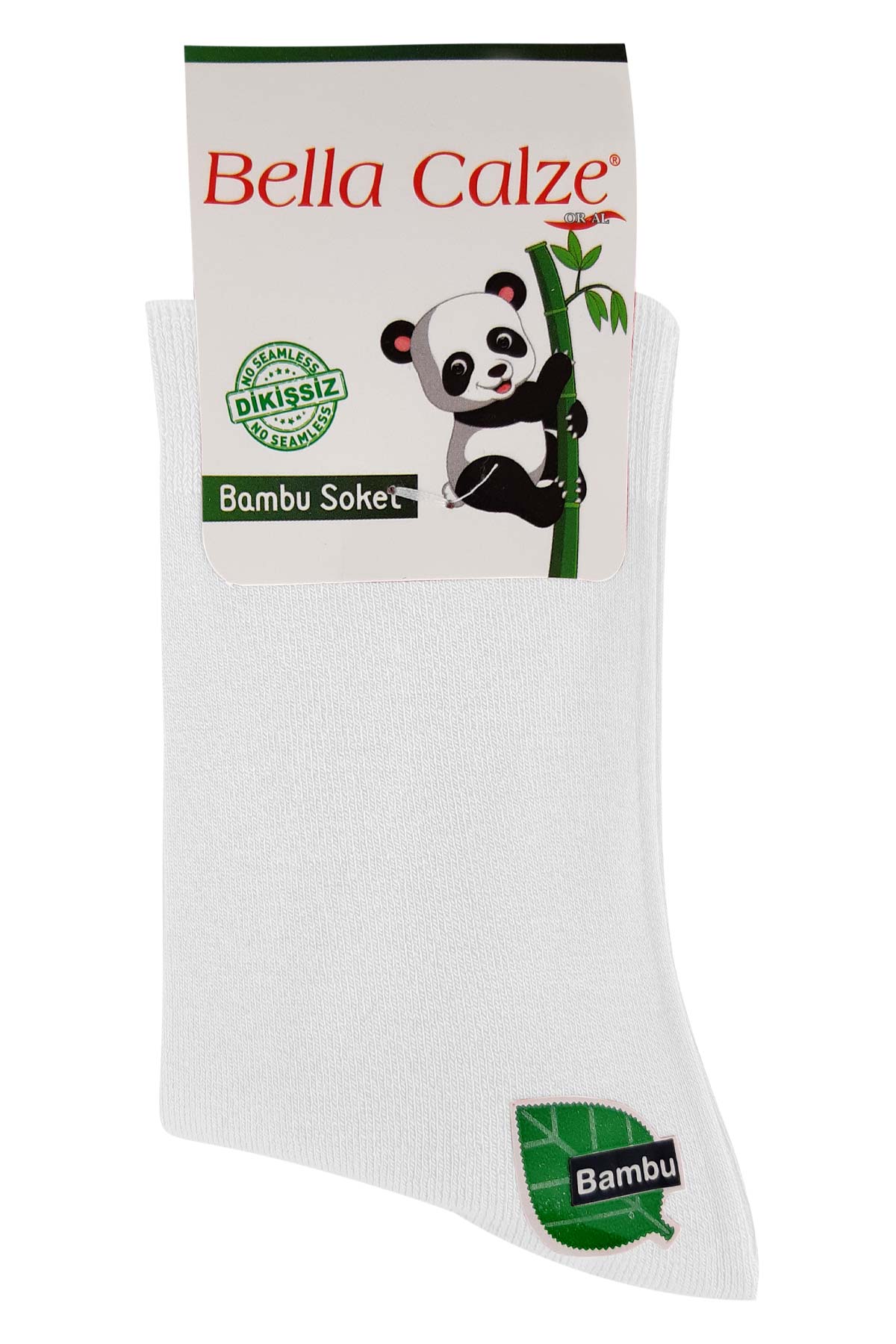 Bella Calze Unisex Çocuk Düz Bambu Soket Çorap