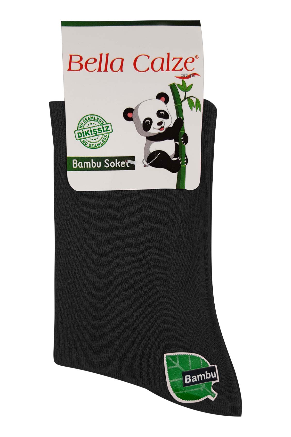 Bella Calze Unisex Çocuk Düz Bambu Soket Çorap