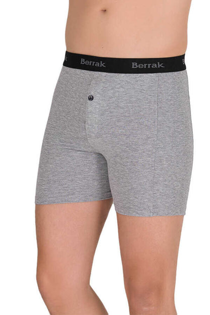 Berrak Erkek Boxer Likralı Streç Resimli