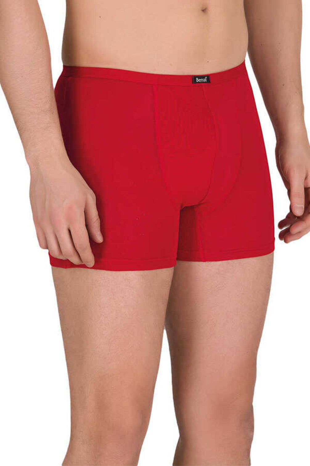 Berrak Erkek Boxer Modal İnce Lastik Düz