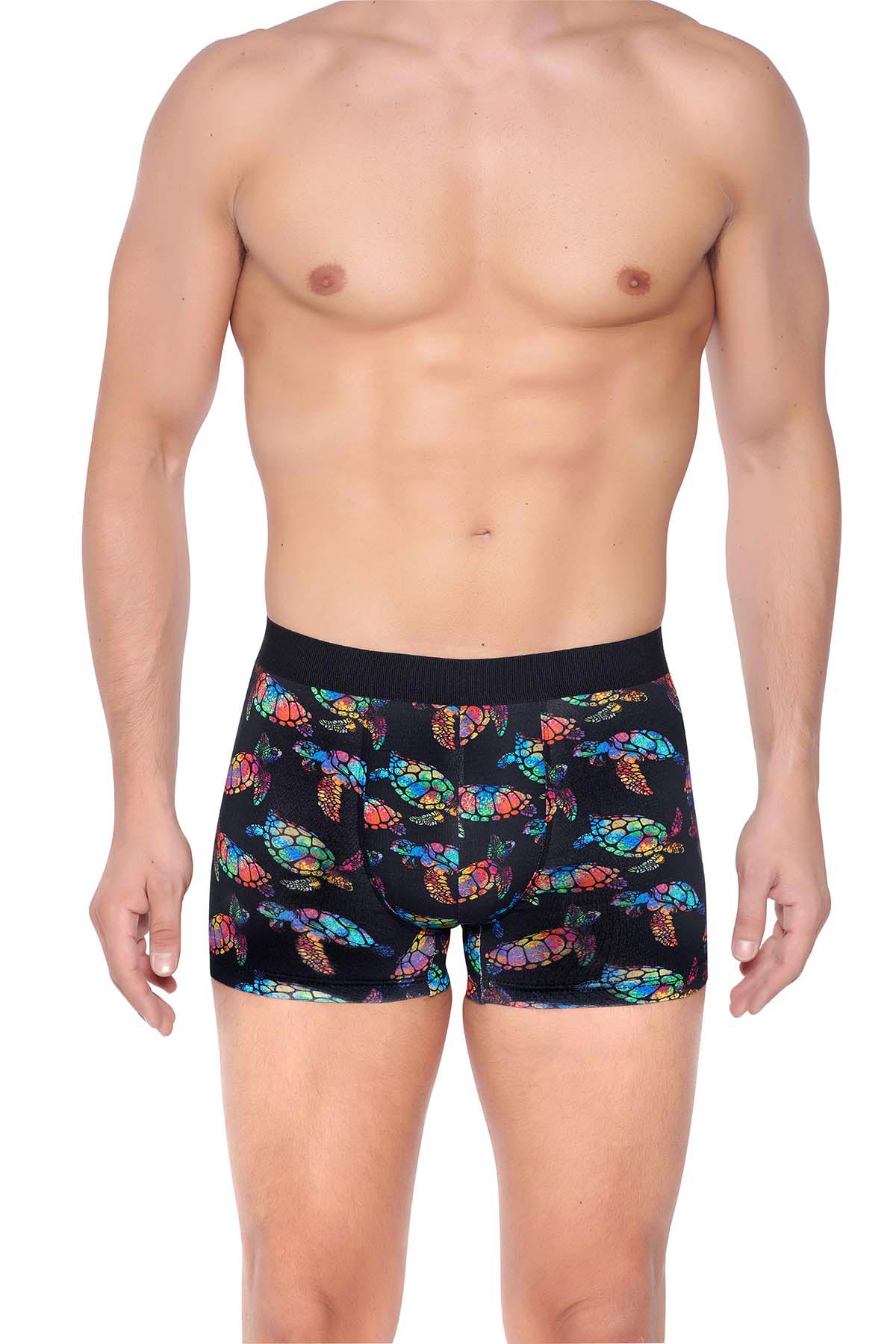 Berrak Erkek Boxer Pamuklu Desenli