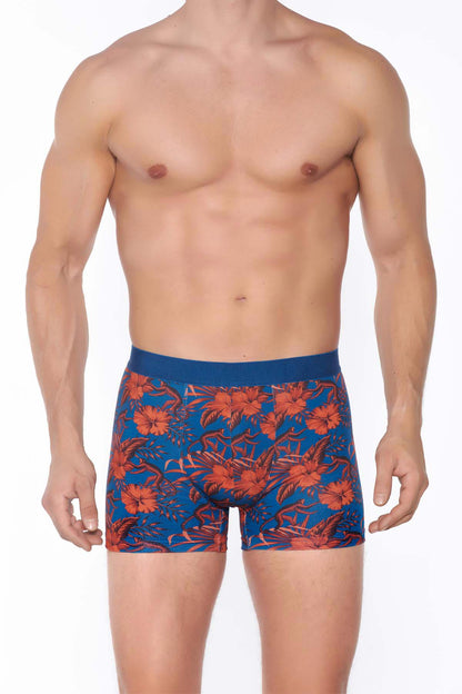 Berrak Erkek Boxer Pamuklu Desenli
