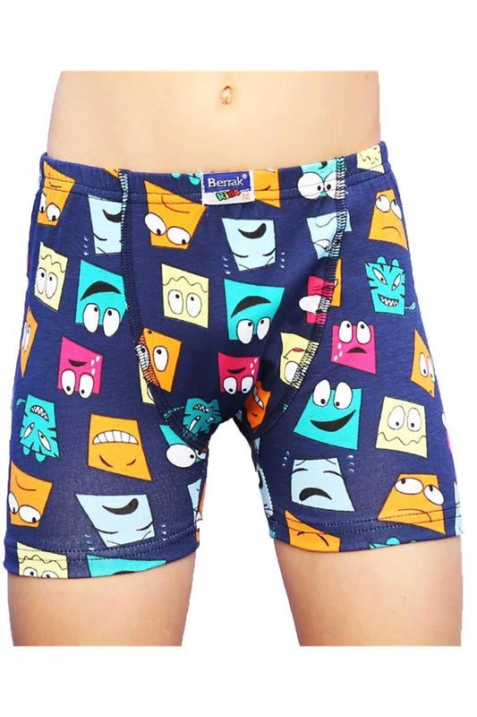 Berrak Erkek Çocuk Boxer Desenli