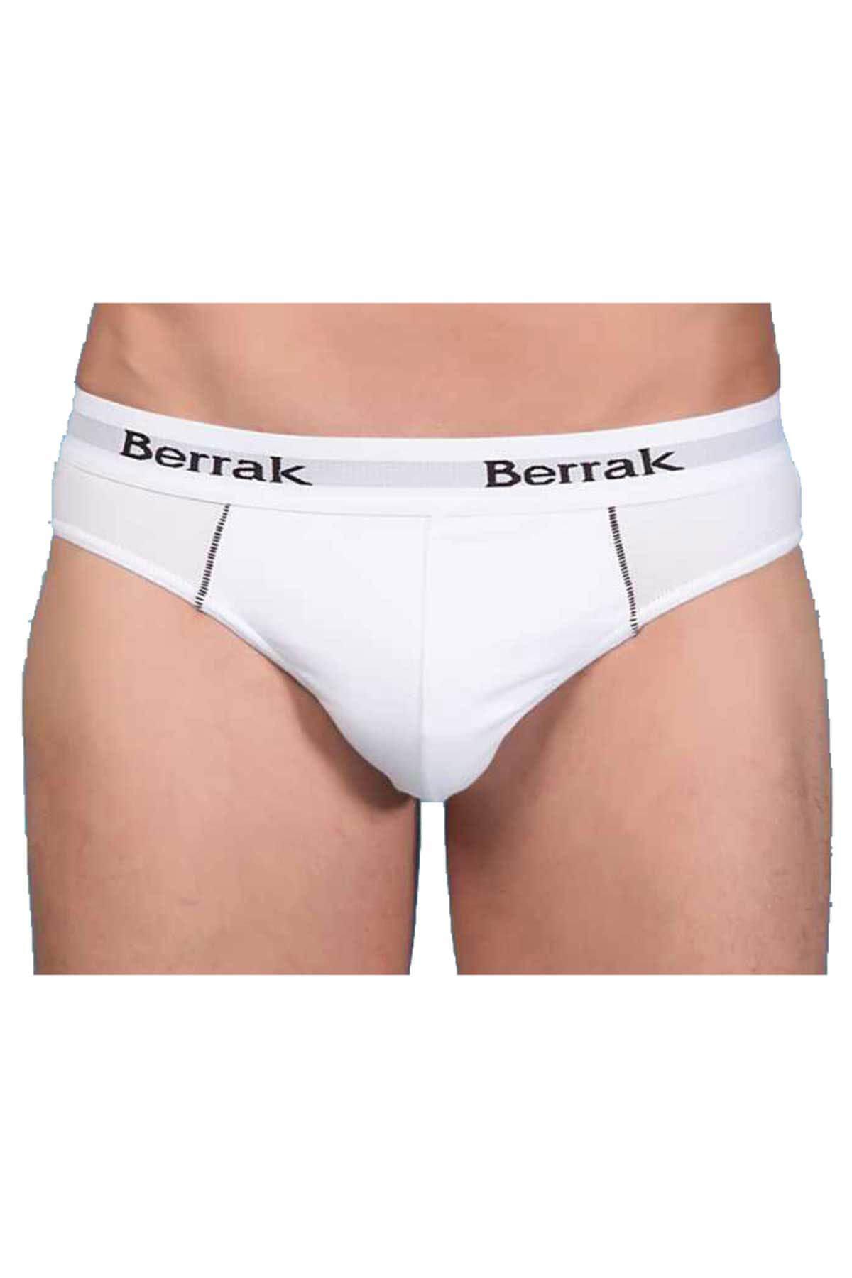 Berrak Erkek Lastik Yazılı Likra Slip Külot Resimli