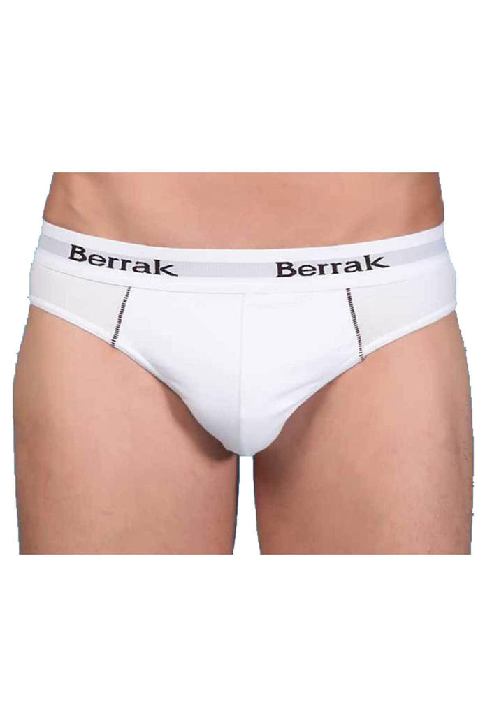 Berrak Erkek Lastik Yazılı Likra Slip Külot Resimli