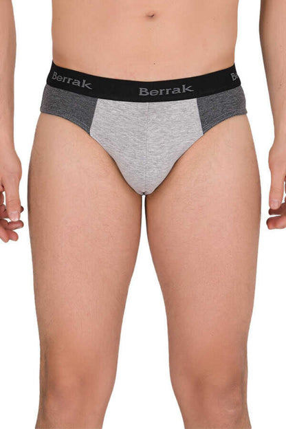 Berrak Erkek Lastik Yazılı Likra Slip Külot Resimli
