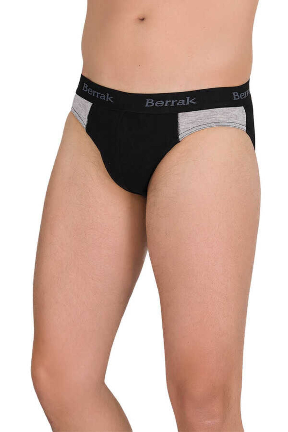 Berrak Erkek Lastik Yazılı Likra Slip Külot Resimli